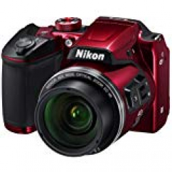 Nikon Coolpix B500 Camera (Red) with 8GB SD Card, Camera Bag and HDMI Cable 