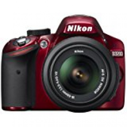 Nikon D3200 24.2MP Digital SLR camera (Red) with AF-S 18-55mm VR II Kit Lens, 8GB Card, Camera Bag 