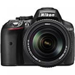 Nikon D5300 24.2MP Digital SLR Camera (Black) with 18-140mm VR Kit Lens, Card and Camera Bag 