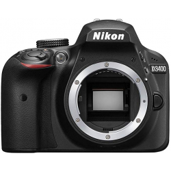 Nikon D3400 Digital Camera Body (Black) with Card and DSLR Bag