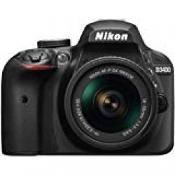 Nikon D3400 24.2 MP Digital SLR Camera (Black) + AF-P DX Nikkor 18-55mm f/3.5-5.6G VR Lens Kit + Memory Card + Camera Bag 