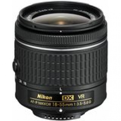 Nikon DX Nikkor 18-55 mm f/3.5-5.6G VR AF-P Lens for Camera (Black) 