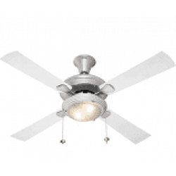 Usha Fontana One 1270mm Ceiling Fan with Decorative Lights (Gold with Ivory Blades)
