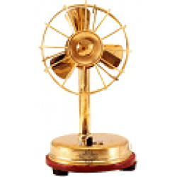 Indian Art Villa Brass Battery Working Mini Table Fan 