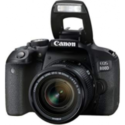 Canon EOS 800D 24.2MP Digital SLR Camera + EF-S 18-55 mm is STM Lens + 16GB Memory Card + Carrycase 