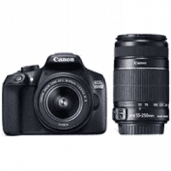 Canon EOS 1300D DSLR Camera with 18-55 mm and 55-250 mm Dual Lens Kit