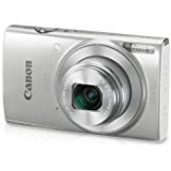 Canon IXUS 190 20MP Digital Camera with 10x Optical Zoom (Silver) with Memory Card + Camera Case 