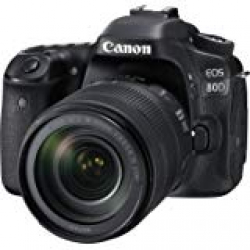 Canon EOS 80D 24.2MP Digital SLR Camera (Black) + EF-S 18-135mm f/3.5-5.6 Image Stabilization USM Lens Kit + 16GB Memory Card 