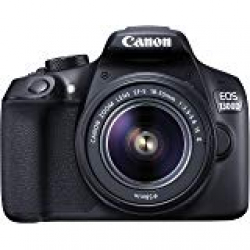 Canon EOS 1300D 18MP Digital SLR Camera (Black) with 18-55mm ISII Lens, 16GB Card and Carry Case 