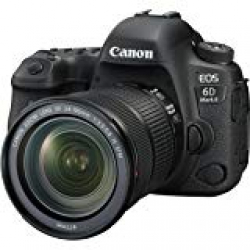 Canon EOS 6D Mark II 26.2MP Digital SLR Camera with EF24-105 mm f/4L is II USM Lens