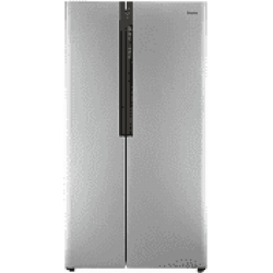 Haier HRF 618 SS Frost-free Side-by-Side Refrigerator (565 Ltrs, Grey) 