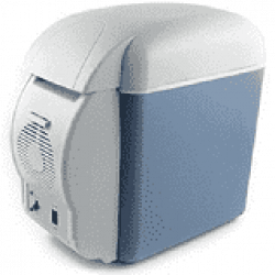 QAWACHH Mini 12V Fridge Cooler/Warmer Blue Car Small Refrigerator 7.5 L with AC Adaptor 