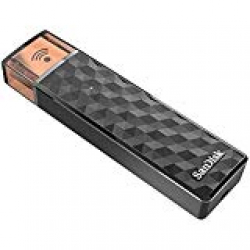 SanDisk Connect Wireless Stick 128GB Flash Drive (Black) 