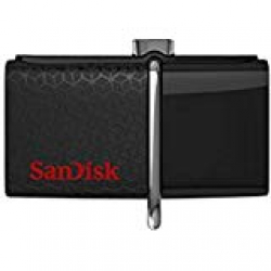 SanDisk Ultra 64GB 3.0 Dual USB Drive (Black) 