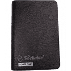 Reliable Black Leather Diary Power Bank 10400 mAh,