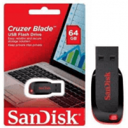 Sandisk Sandick Pendrive 64gb Cruzer Blade Import Goods