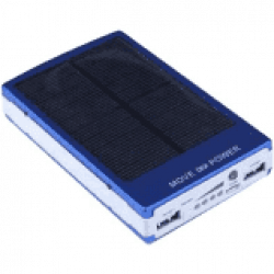 Hbns Solar 15000 Mah Power Bank Suitable For Redmi,Lenovo,Oppo,Vivo,Samsung,HTC SmartPhones 15000 -mAh Li-Polymer Power Bank Blue,
