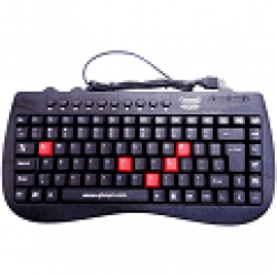 Quantum QHM7309 Black Wired Mini Keyboard