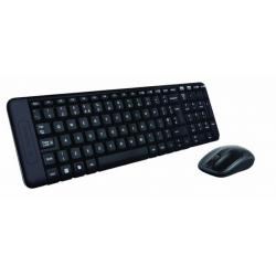 Logitech MK220 Wireless Keyboard and Mouse Combo (Black)