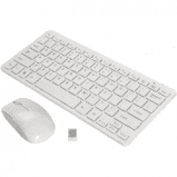 Terabyte White Wireless Keyboard & Mouse Combo, TB-Wireless