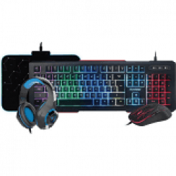 Cosmic Byte Solar Gaming Essentials Combo (Keyboard, Mouse, Mousepad, Headphone)