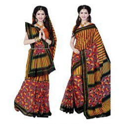 Minu Multicoloured Cotton Saree