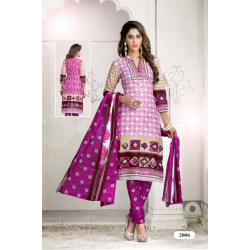 Minu Pink Cotton Stitched Salwar Suits Kurti