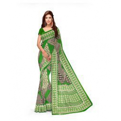 Minu Green Cotton Saree