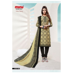 Minu Green Cotton Salwarsuit