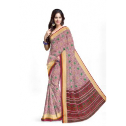 Minu Red Cotton Sarees
