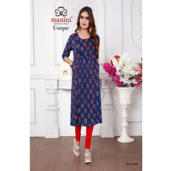 Minu Green Cotton Kurti