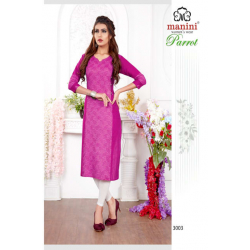 Minu Pink Handloom Designer Kurti
