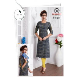 Minu Grey Cotton Kurti