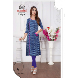 Minu Blue Cotton Kurti
