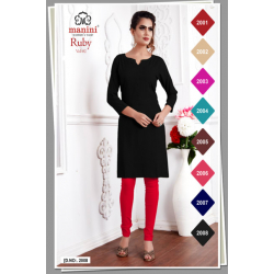 Minu Black Cotton Kurti