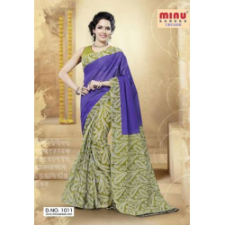 Minu Cotton Printed Designer Saree