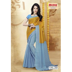 Minu Cotton Printed Designer Saree