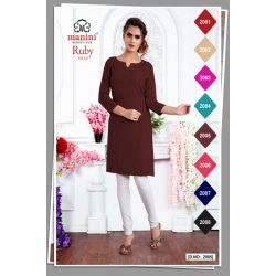 Minu Choclate Cotton Kurti