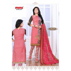 Minu Salmon Cotton Salwarsuit