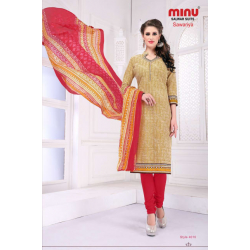 Minu Multi-Color Printed Cotton Salwarsuit