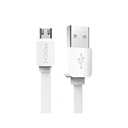 Rock 1000 mm High Speed Data Cable for Lenovo A6000 Plus (White) 