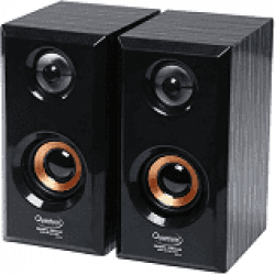 Quantum QHM636 USB Powered Wooden Speaker (Black) 