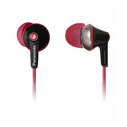 Panasonic RP-HBE125MEK In the Ear Earphone - Black and Red