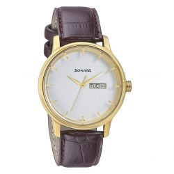 Wedding Edition - White Dial Leather Strap Watch