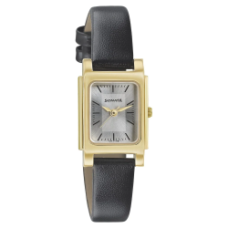 Essentials Grey Dial Leather Strap Watch