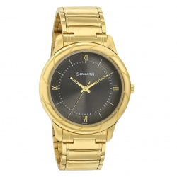 Utsav Anthracite Dial Stainless Steel Strap