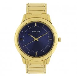 Utsav Blue Dial Stainless Steel Strap