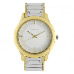 Utsav White Dial Stainless Steel Strap