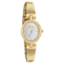 Essentials White Dial Metal Strap Watch