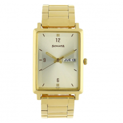 Utsav Champagne Dial Stainless Steel Strap